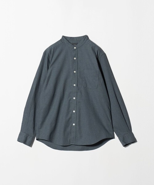 green label relaxing(グリーンレーベルリラクシング)の「ナチュラルフィット バンドカラー シャツ(シャツ/ブラウス・メンズ・ネイビー/グレー系/オリーブ/ダークグレー・S/XS/L/M/XL)」の21枚目の写真