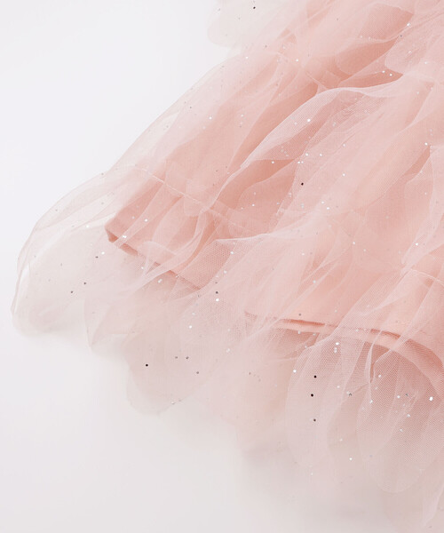 SLAP SLIP（スラップスリップ）の「【お揃い】スカラップチュールスカートドッキングワンピース(80~130cm)（ワンピース・キッズ・オフホワイト/ピンク・130cm/90cm/80ｃｍ/120cm/110cm/100cm）」の16枚目の写真