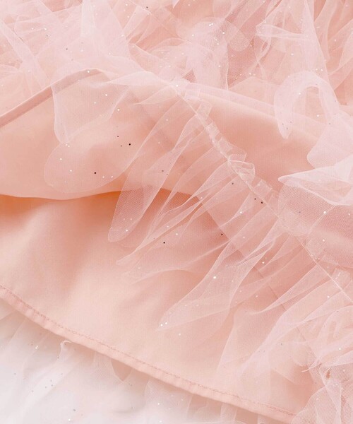 SLAP SLIP（スラップスリップ）の「【お揃い】スカラップチュールスカートドッキングワンピース(80~130cm)（ワンピース・キッズ・オフホワイト/ピンク・130cm/90cm/80ｃｍ/120cm/110cm/100cm）」の17枚目の写真