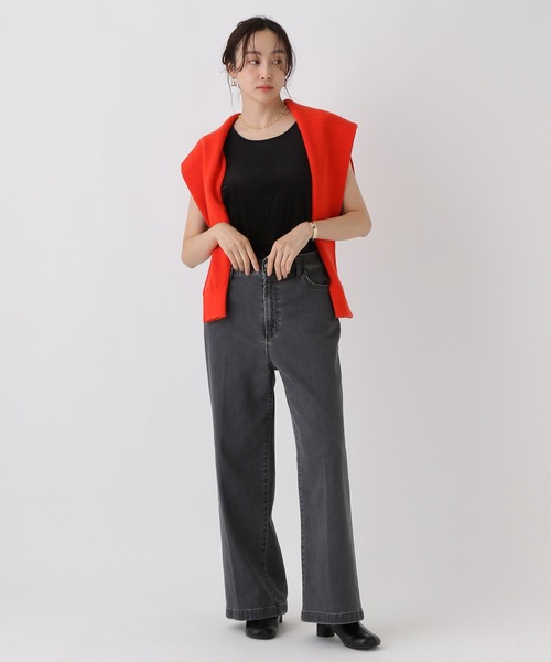 Elura（エルーラ）の「ベロアタンク/582313（タンクトップ・レディース・ダークブラウン/ブラック・FREE）」の10枚目の写真