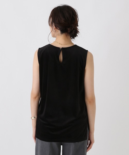 Elura（エルーラ）の「ベロアタンク/582313（タンクトップ・レディース・ダークブラウン/ブラック・FREE）」の5枚目の写真