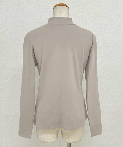 DAY CLOSET(デイ クローゼット)の「レディース 秋冬のきれいめコーデに。長袖ハイネックリブトップス(ニット/セーター・レディース・キナリ/ホワイト/ブラック/グレイッシュベージュ/ダークグレー・L/M)」の16枚目の写真