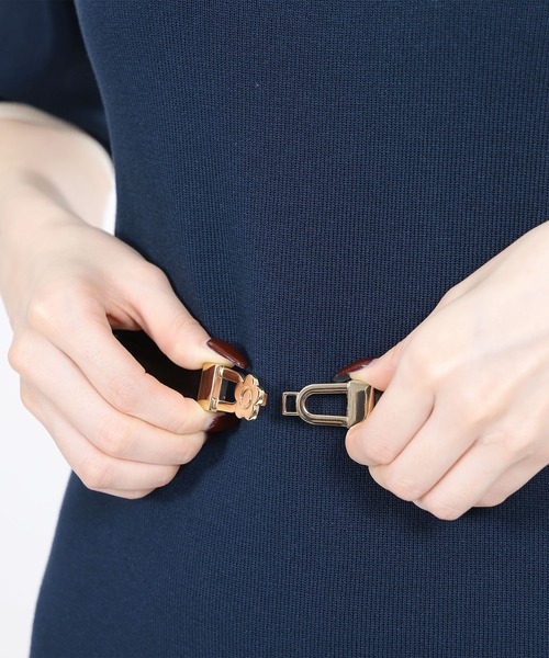 MARY QUANT（マリークワント）の「フックデイジーバックル ベルト（ベルト・レディース・ブラック・FREE）」の3枚目の写真