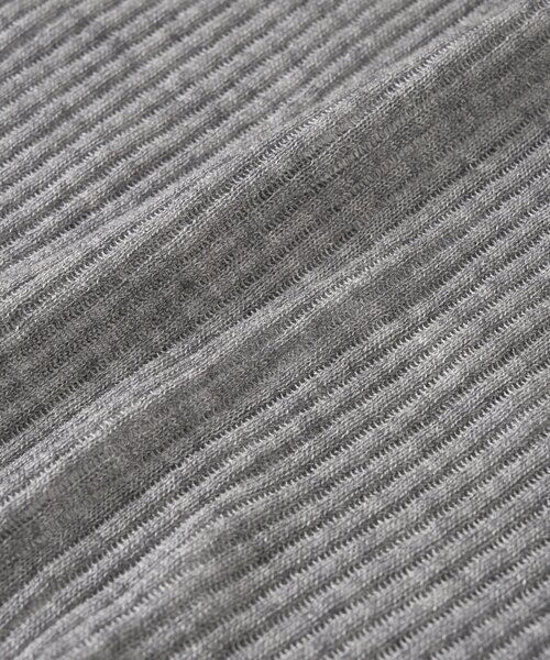 RIVE DROITE（リヴドロワ）の「【抜け感◎】シアーUネックニット（ニット/セーター・レディース・グレー/カーキ・FREE）」の7枚目の写真