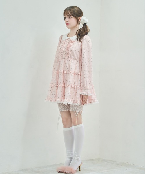 Lolime by mellfy memory(ロリミー バイ メルフィーメモリー)の「angel bunny frill mini dress(ワンピース・レディース・ホワイト/ピンク・M/LL)」の10枚目の写真