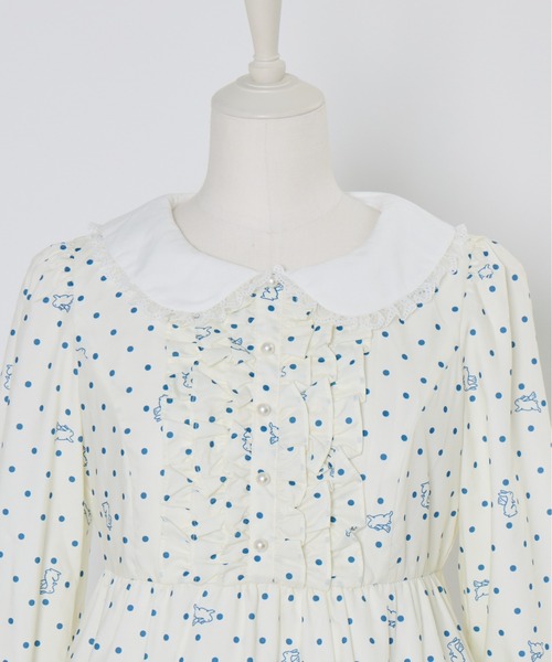 Lolime by mellfy memory(ロリミー バイ メルフィーメモリー)の「angel bunny frill mini dress(ワンピース・レディース・ホワイト/ピンク・M/LL)」の15枚目の写真
