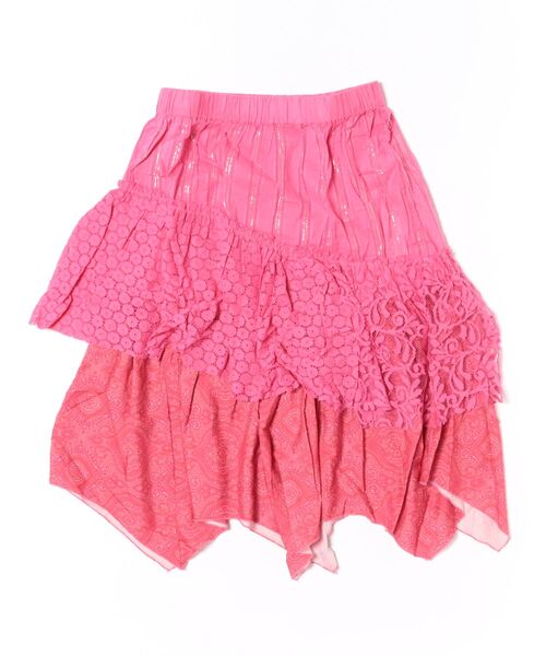 チャイハネ（チャイハネ）の「【チャイハネ】サリレアミディスカート（スカート・レディース・ブラック/ピンク/ホワイト/マスタード・FREE）」の4枚目の写真