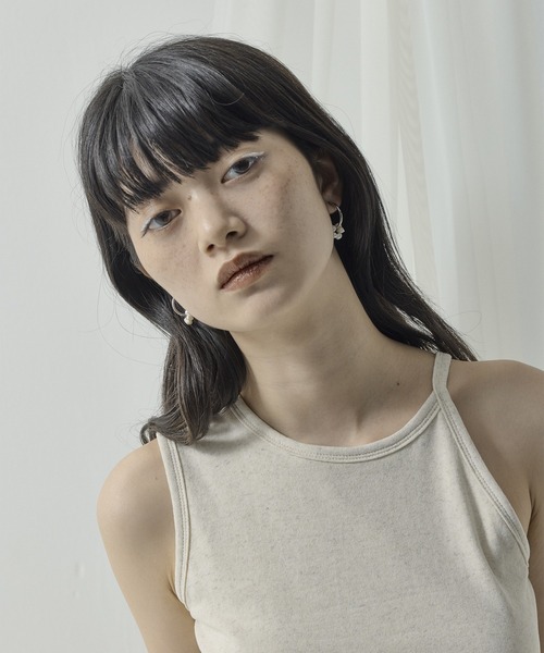 ORLEAN(オルレアン)の「【ORLEAN】フープイヤリング パール石モチーフデザイン(イヤリング・レディース・ゴールド/ゴールド系1/シルバー/シルバー系1・フリー)」の17枚目の写真