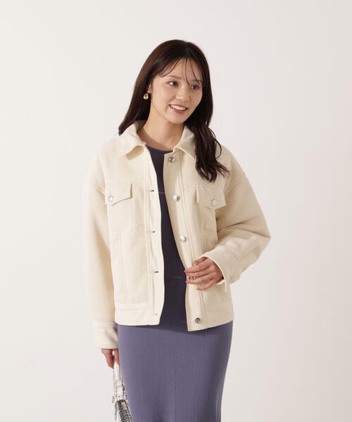 PROPORTION BODY DRESSING（プロポーションボディドレッシング）の「コーデュロイブルゾン / 1215255004（ブルゾン・レディース・ホワイト系その他/ベージュ・MEDIUM/SMALL）」の2枚目の写真