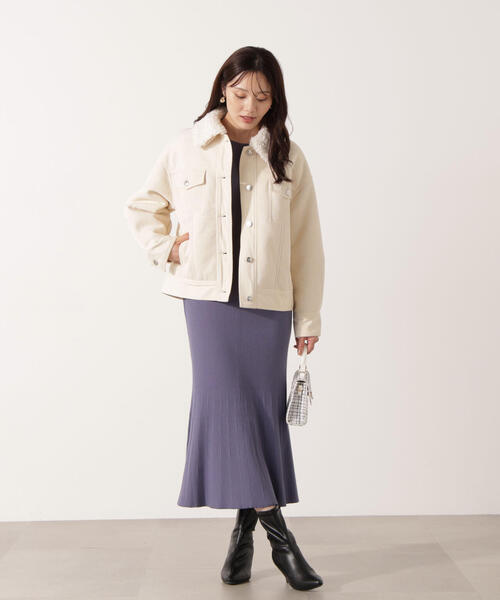 PROPORTION BODY DRESSING（プロポーションボディドレッシング）の「コーデュロイブルゾン / 1215255004（ブルゾン・レディース・ホワイト系その他/ベージュ・MEDIUM/SMALL）」の7枚目の写真