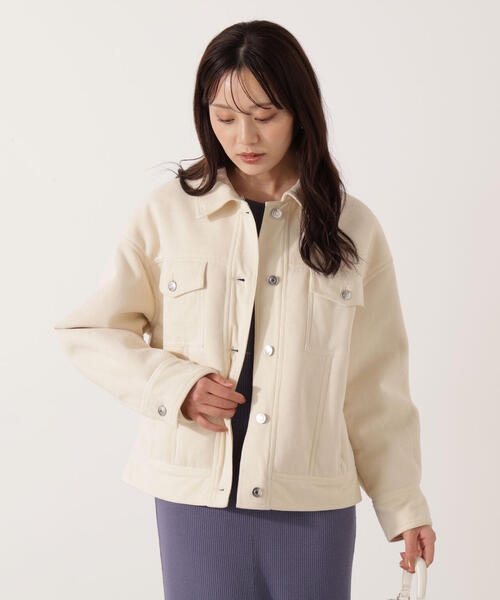 PROPORTION BODY DRESSING（プロポーションボディドレッシング）の「コーデュロイブルゾン / 1215255004（ブルゾン・レディース・ホワイト系その他/ベージュ・MEDIUM/SMALL）」の8枚目の写真