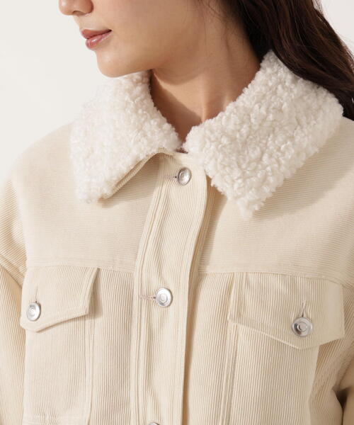 PROPORTION BODY DRESSING（プロポーションボディドレッシング）の「コーデュロイブルゾン / 1215255004（ブルゾン・レディース・ホワイト系その他/ベージュ・MEDIUM/SMALL）」の12枚目の写真