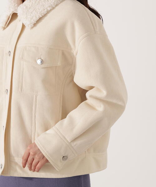 PROPORTION BODY DRESSING（プロポーションボディドレッシング）の「コーデュロイブルゾン / 1215255004（ブルゾン・レディース・ホワイト系その他/ベージュ・MEDIUM/SMALL）」の13枚目の写真