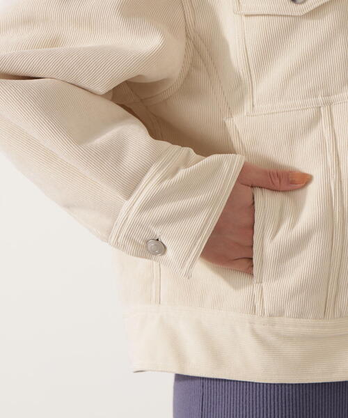 PROPORTION BODY DRESSING（プロポーションボディドレッシング）の「コーデュロイブルゾン / 1215255004（ブルゾン・レディース・ホワイト系その他/ベージュ・MEDIUM/SMALL）」の17枚目の写真