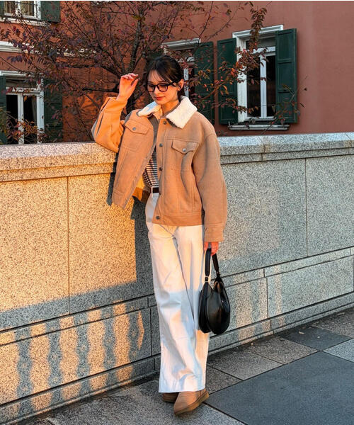 PROPORTION BODY DRESSING（プロポーションボディドレッシング）の「コーデュロイブルゾン / 1215255004（ブルゾン・レディース・ホワイト系その他/ベージュ・MEDIUM/SMALL）」の19枚目の写真