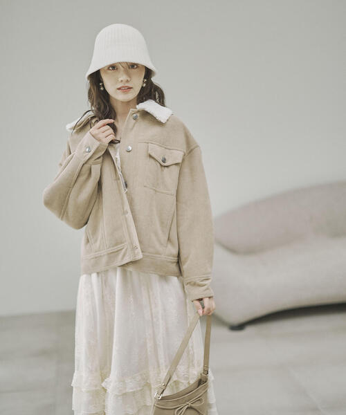 PROPORTION BODY DRESSING（プロポーションボディドレッシング）の「コーデュロイブルゾン / 1215255004（ブルゾン・レディース・ホワイト系その他/ベージュ・MEDIUM/SMALL）」の22枚目の写真