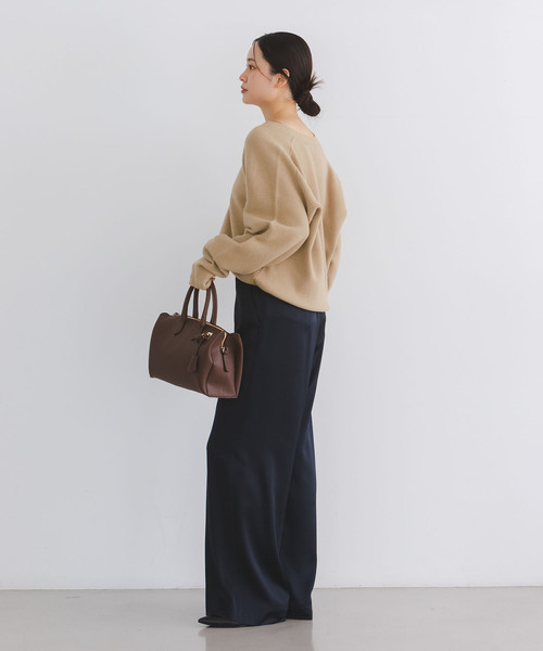 セール】カシミヤMIX スムースVプルオーバー（ニット/セーター