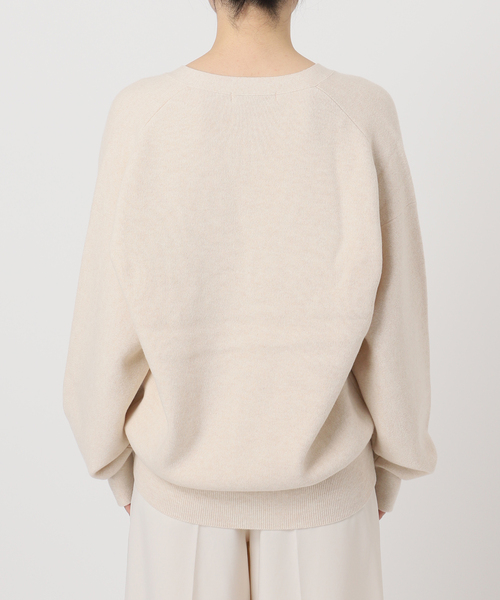 カシミヤMIX スムースVプルオーバー（ニット/セーター）｜NOBLE