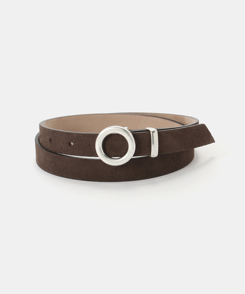 新品未使用✨LEFIJE レフィエ スエードオーバルベルト　ベージュ LEFIJE(レフィエ)｜スエードオーバルベルト/ベージュ の通販｜ELLESHOP