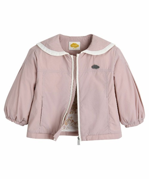 moimoln(モイモルン)の「ルミーナイロンジャンパー(ナイロンジャケット・キッズ・ピンク・120cm/100cm/110cm/90cm)」の3枚目の写真