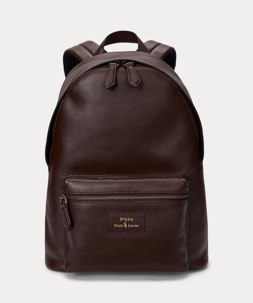 Polo Ralph Lauren ブラック レザーバックパック