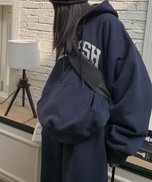Teem Store(チームストア)の「レタリングオーバーサイズパーカー(パーカー・レディース・ブラウン/グレー/ネイビー/ライトグレー・M/L)」の16枚目の写真