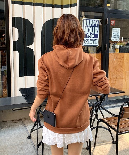 Teem Store(チームストア)の「レタリングオーバーサイズパーカー(パーカー・レディース・ブラウン/グレー/ネイビー/ライトグレー・M/L)」の20枚目の写真
