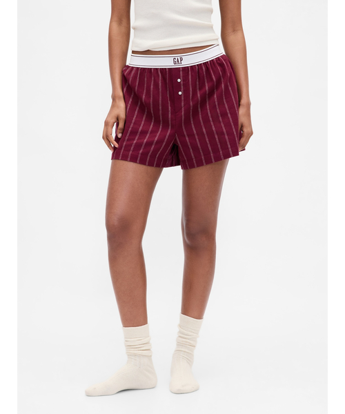 GAP（ギャップ）の「GAPロゴ フランネル ボクサーショートパンツ（ルームウェア/パジャマ・レディース・グリーン/ブルー/マルチ・XS/S/M/L/XXS）」の19枚目の写真