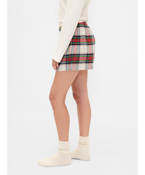 GAP（ギャップ）の「GAPロゴ フランネル ボクサーショートパンツ（ルームウェア/パジャマ・レディース・グリーン/ブルー/マルチ・XS/S/M/L/XXS）」の18枚目の写真