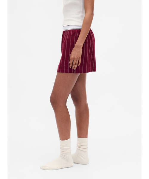 GAP（ギャップ）の「GAPロゴ フランネル ボクサーショートパンツ（ルームウェア/パジャマ・レディース・グリーン/ブルー/マルチ・XS/S/M/L/XXS）」の16枚目の写真