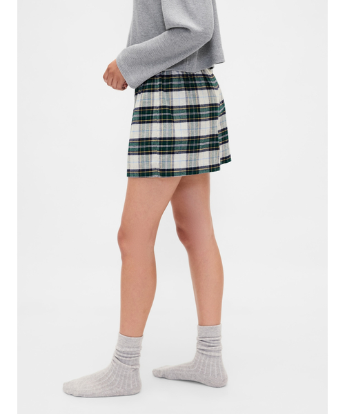 GAP（ギャップ）の「GAPロゴ フランネル ボクサーショートパンツ（ルームウェア/パジャマ・レディース・グリーン/ブルー/マルチ・XS/S/M/L/XXS）」の14枚目の写真