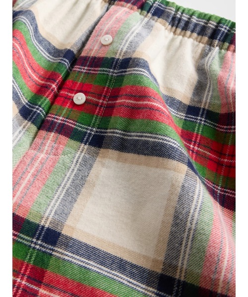 GAP（ギャップ）の「GAPロゴ フランネル ボクサーショートパンツ（ルームウェア/パジャマ・レディース・グリーン/ブルー/マルチ・XS/S/M/L/XXS）」の13枚目の写真