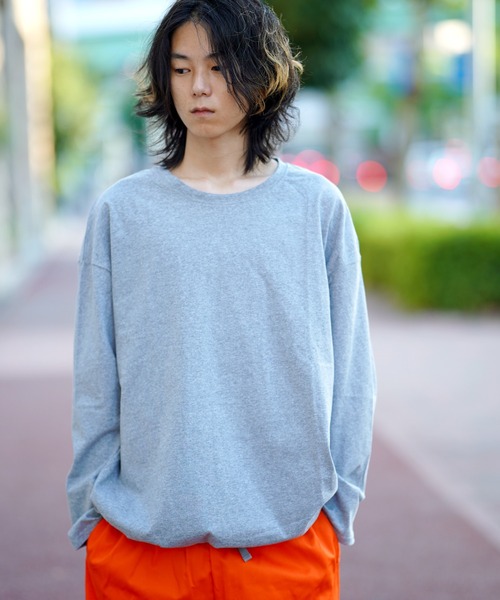 THE MILES（ザ マイルズ）の「裾スピンドルロングTEE Tシャツ（Tシャツ/カットソー・メンズ・ホワイト/ベージュ/グレー/ブラック/カーキ/ピンク・LARGE/MEDIUM）」の4枚目の写真