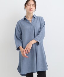 SHOO・LA・RUE | 【S-LL/体型カバー】さらっとしたタッチが魅力 デニムライクチュニック(チュニック)