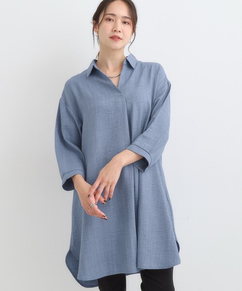 セール】【S-LL/体型カバー】さらっとしたタッチが魅力 デニム