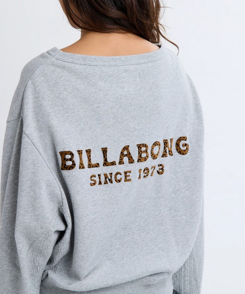 BILLABONG(ビラボン)の「BILLABONG レディース BOAT NECK LOOSE CROP トレーナー 【LOOSE CROPPED】【2025年秋冬モデル】/ビラボンロゴバックプリントサイド切り替えドロップショルダースウェットトレーナー(スウェット・レディース・グレー/アイボリー/スミクロ・MEDIUM/LARGE)」の19枚目の写真