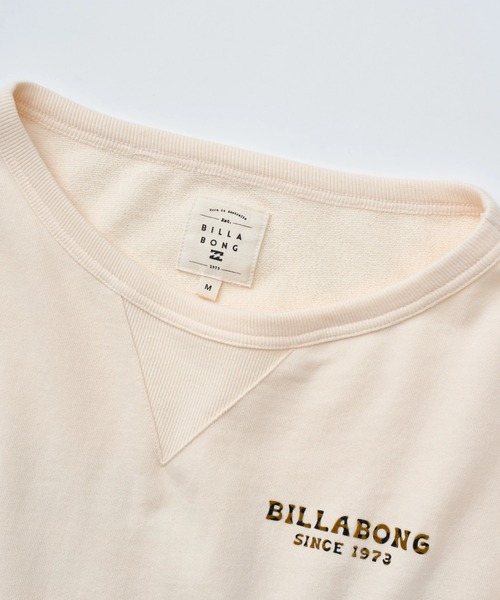 BILLABONG(ビラボン)の「BILLABONG レディース BOAT NECK LOOSE CROP トレーナー 【LOOSE CROPPED】【2025年秋冬モデル】/ビラボンロゴバックプリントサイド切り替えドロップショルダースウェットトレーナー(スウェット・レディース・グレー/アイボリー/スミクロ・MEDIUM/LARGE)」の11枚目の写真