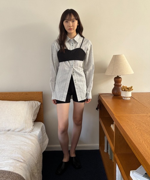 FUULLY STUDIO(フーリィーステューディオ)の「ハーフカップビスチェ(チューブトップ・レディース・イエロー/ブラック/ライトブルー・FREE)」の9枚目の写真