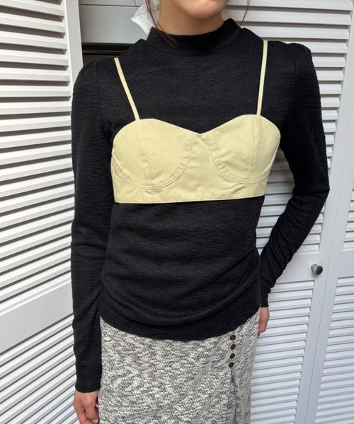 FUULLY STUDIO(フーリィーステューディオ)の「ハーフカップビスチェ(チューブトップ・レディース・イエロー/ブラック/ライトブルー・FREE)」の17枚目の写真