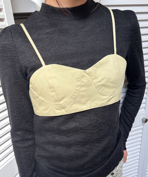FUULLY STUDIO(フーリィーステューディオ)の「ハーフカップビスチェ(チューブトップ・レディース・イエロー/ブラック/ライトブルー・FREE)」の18枚目の写真