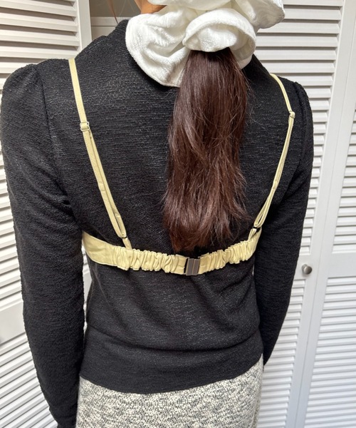 FUULLY STUDIO(フーリィーステューディオ)の「ハーフカップビスチェ(チューブトップ・レディース・イエロー/ブラック/ライトブルー・FREE)」の19枚目の写真