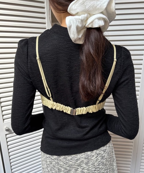 FUULLY STUDIO(フーリィーステューディオ)の「ハーフカップビスチェ(チューブトップ・レディース・イエロー/ブラック/ライトブルー・FREE)」の20枚目の写真