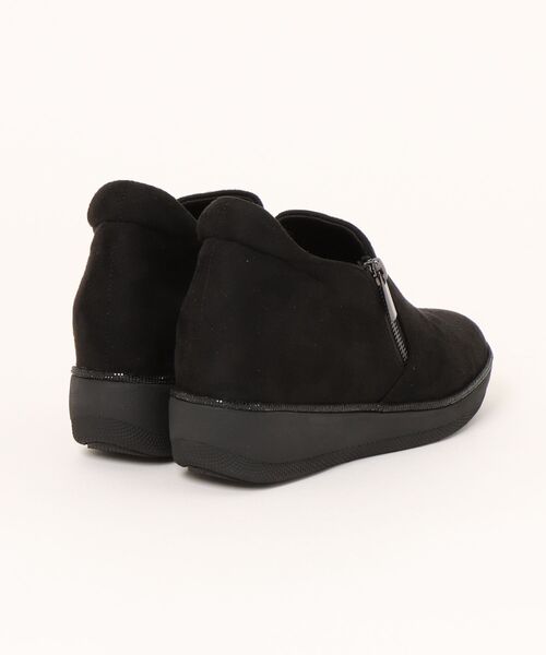 UnReef(アンリーフ)の「ジップアップインヒールスニーカー(スニーカー・レディース・ブラック・22.5cm/23.0cm/23.5cm/24.0cm/24.5cm)」の2枚目の写真
