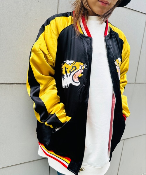 セール】HOUSTON / RAYON SOUVENIR JACKET TIGER/ 51525（スカジャン