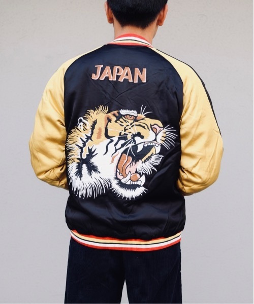 HOUSTON(ヒューストン)の「HOUSTON / RAYON SOUVENIR JACKET TIGER/ 51525(スカジャン・メンズ・ネイビー/ブラック/マルーン・X-LARGE/LARGE)」の14枚目の写真