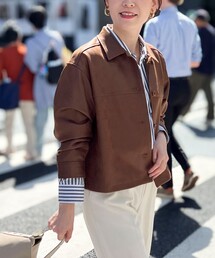 MICO COULIER | ストレッチレザージャケット(ブルゾン)