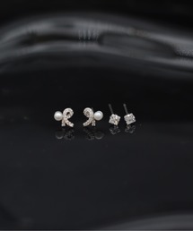 Vini（ヴィニ）の「【Vini SELECT】フェアリーパールリボンピアスセット（ピアス（両耳用））」