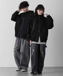 RUUBON（ルーボン）の「【RUUBON】 tech double zip hooded blouson / テックダブルジップフーデットブルゾン（ブルゾン）」