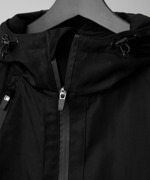 RUUBON(ルーボン)の「【RUUBON】 tech double zip hooded blouson / テックダブルジップフーデットブルゾン(ブルゾン・メンズ・ブラック・S/M/L)」の10枚目の写真