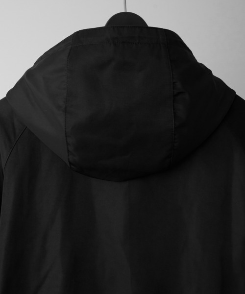 RUUBON(ルーボン)の「【RUUBON】 tech double zip hooded blouson / テックダブルジップフーデットブルゾン(ブルゾン・メンズ・ブラック・S/M/L)」の6枚目の写真